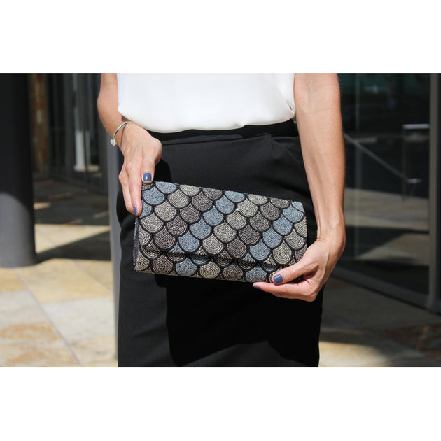 Structured clutch bag sale