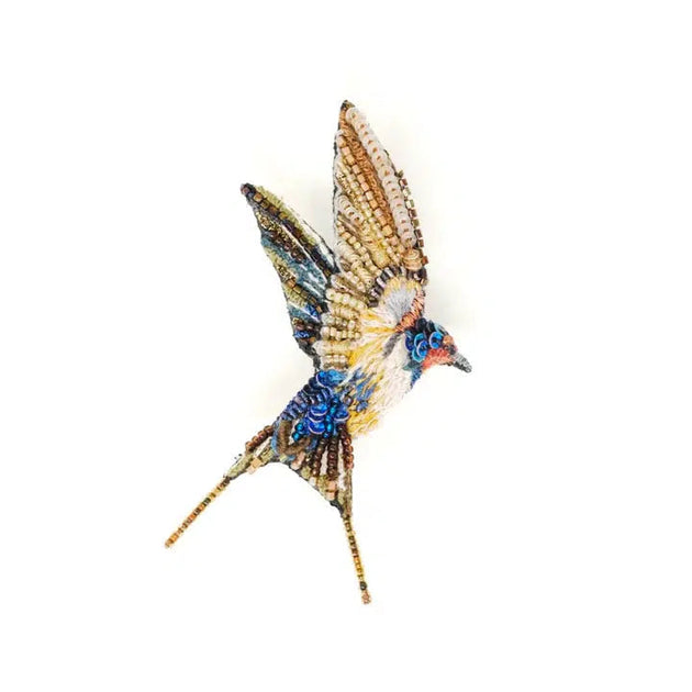 Trovelore Brooch: Blue Saw-Wing