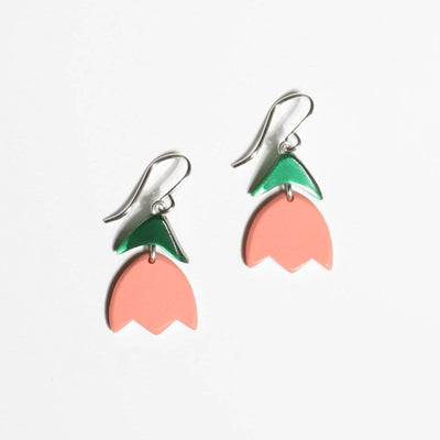 Woll Earrings: Metallic Tulip Earrings | Small-ESSE Purse Museum & Store