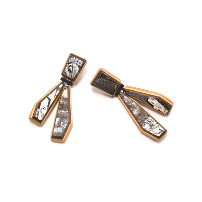 Tara Locklear Earrings: G-Flat Hinge Dangles-ESSE Purse Museum & Store
