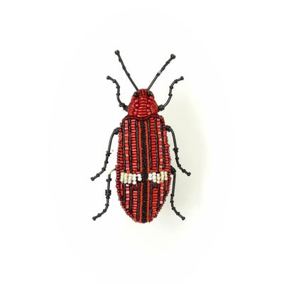 Trovelore Brooch: Red Opulenta Beetle-ESSE Purse Museum & Store