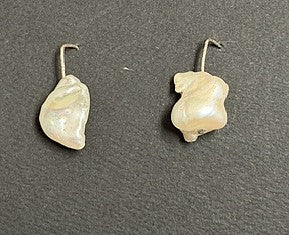 Cottler Fox Earrings: Baroque Pearl on Silver