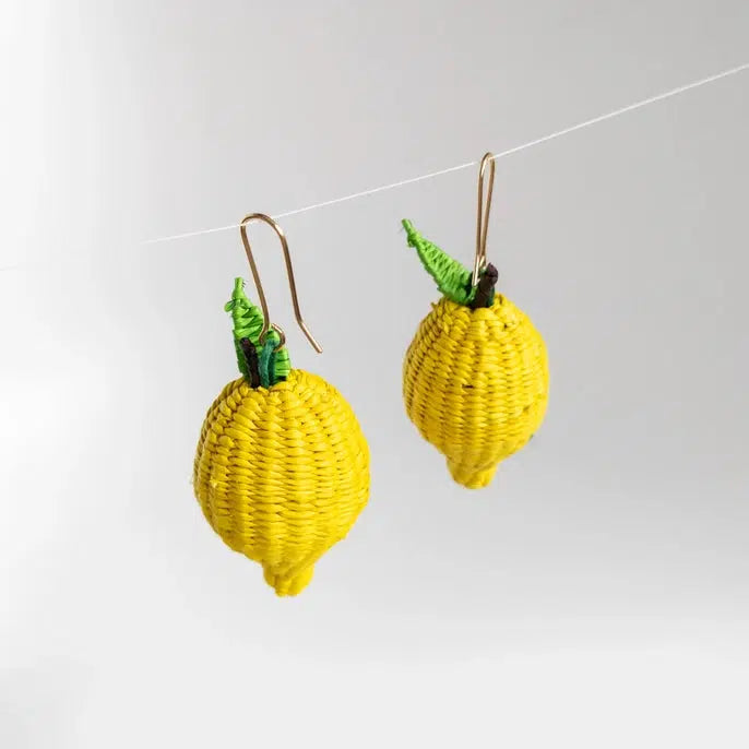 Belart Earrings: Medium Lemon-ESSE Purse Museum & Store