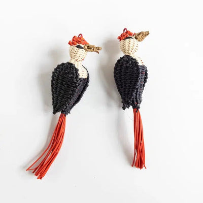 Belart Earrings: Woodpecker-ESSE Purse Museum & Store