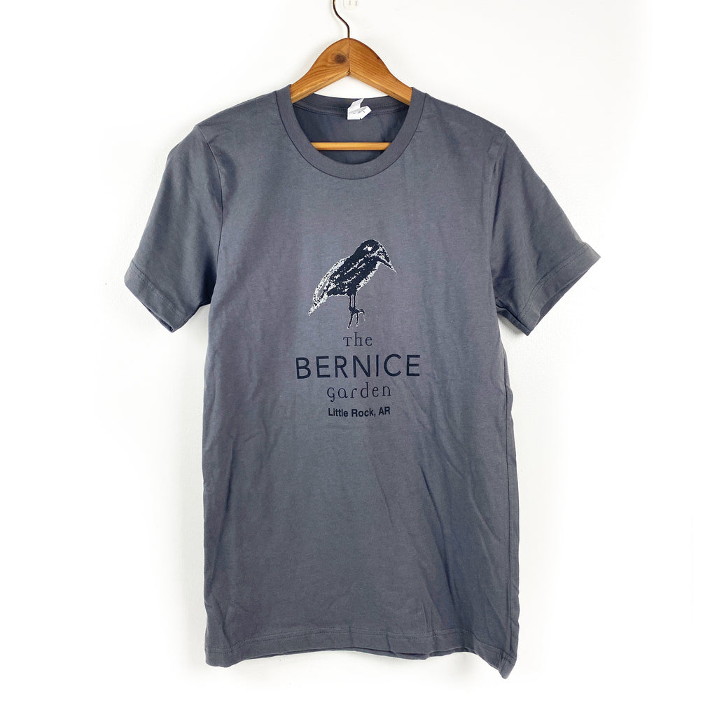 Bernice Garden Shirt: Short Sleeve, Grey-ESSE Purse Museum & Store