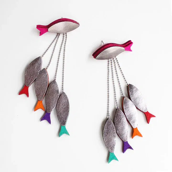 Beyond Threads Earrings: Minnows-ESSE Purse Museum & Store