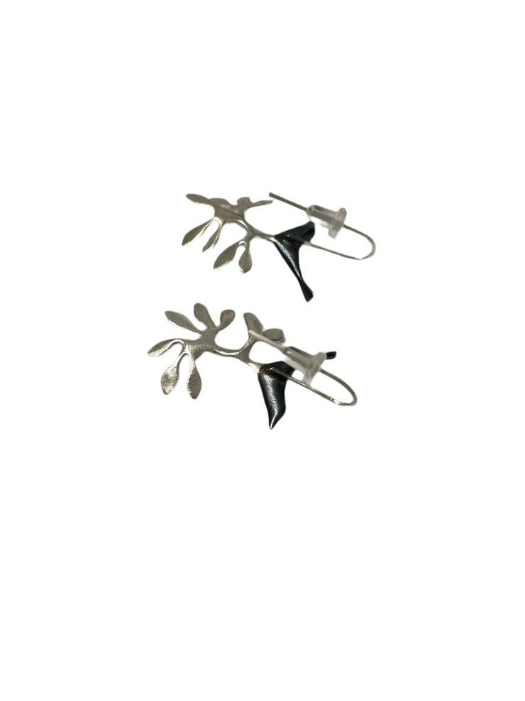 Blackwing Metals Earrings: Short Branch and Bird Drop Earrings (Copy)-ESSE Purse Museum & Store