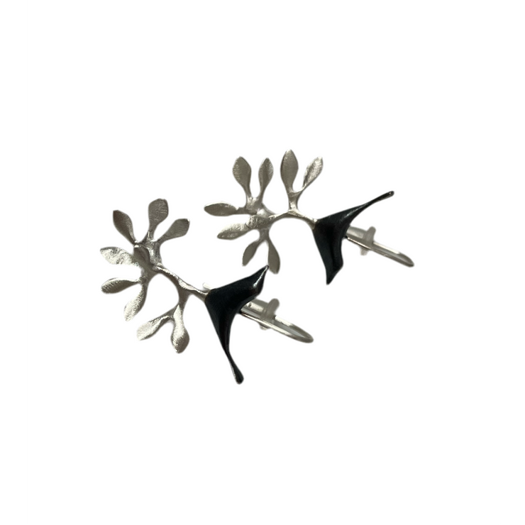 Blackwing Metals Earrings: Short Branch and Bird Drop Earrings (Copy)-ESSE Purse Museum & Store