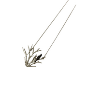 Blackwing Metals Necklace: Branch and Bird-ESSE Purse Museum & Store