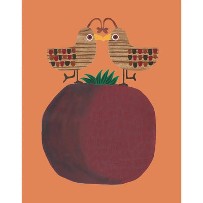 Bunny With A Toolbelt Card: Lovebirds on a Pomegranate-ESSE Purse Museum & Store