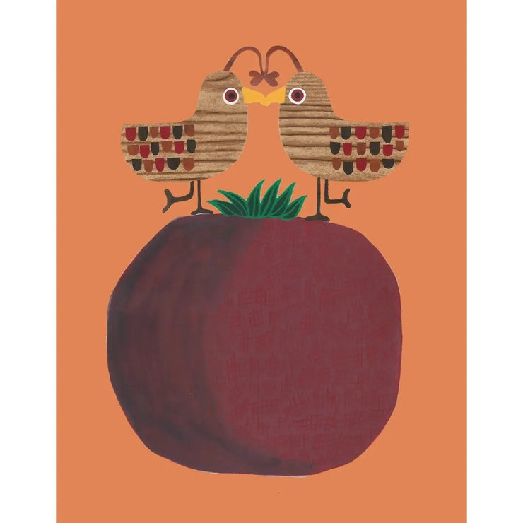 Bunny With A Toolbelt Card: Lovebirds on a Pomegranate-ESSE Purse Museum & Store