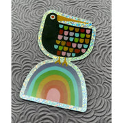Bunny With A Toolbelt Sticker: Blackbird on a Rainbow-ESSE Purse Museum & Store