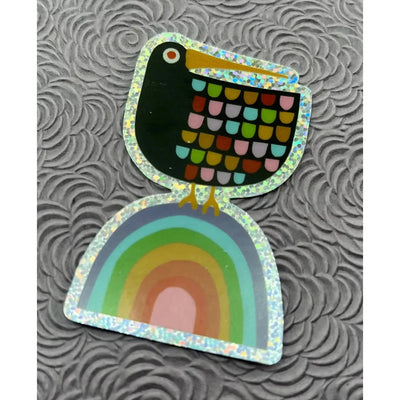 Bunny With A Toolbelt Sticker: Blackbird on a Rainbow-ESSE Purse Museum & Store