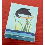 Bunny With A Toolbelt Sticker: Marsh Bird- Kiss Cut-ESSE Purse Museum & Store
