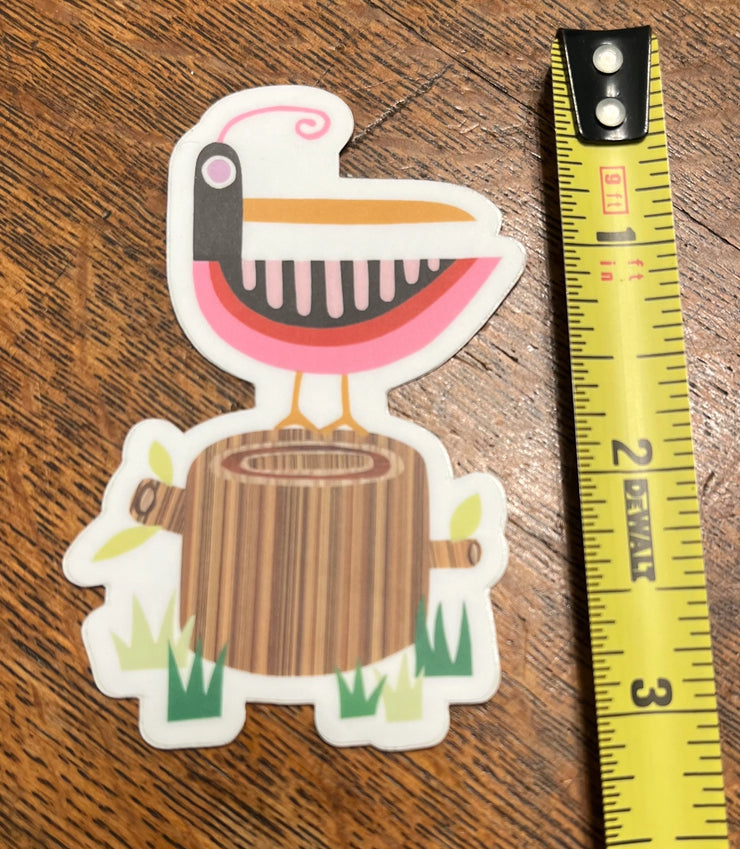 Bunny With A Toolbelt Sticker: Pink Bird-ESSE Purse Museum & Store