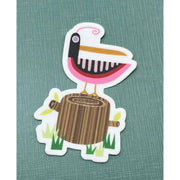 Bunny With A Toolbelt Sticker: Pink Bird-ESSE Purse Museum & Store
