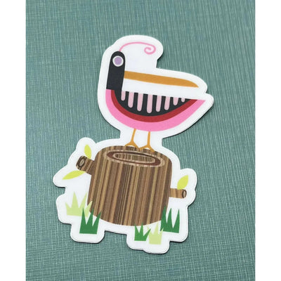 Bunny With A Toolbelt Sticker: Pink Bird-ESSE Purse Museum & Store