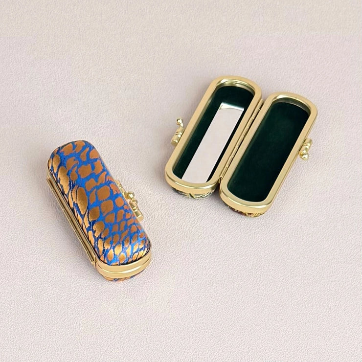 Cathayana: Lipstick Holder, Animal Skin Pattern-ESSE Purse Museum & Store