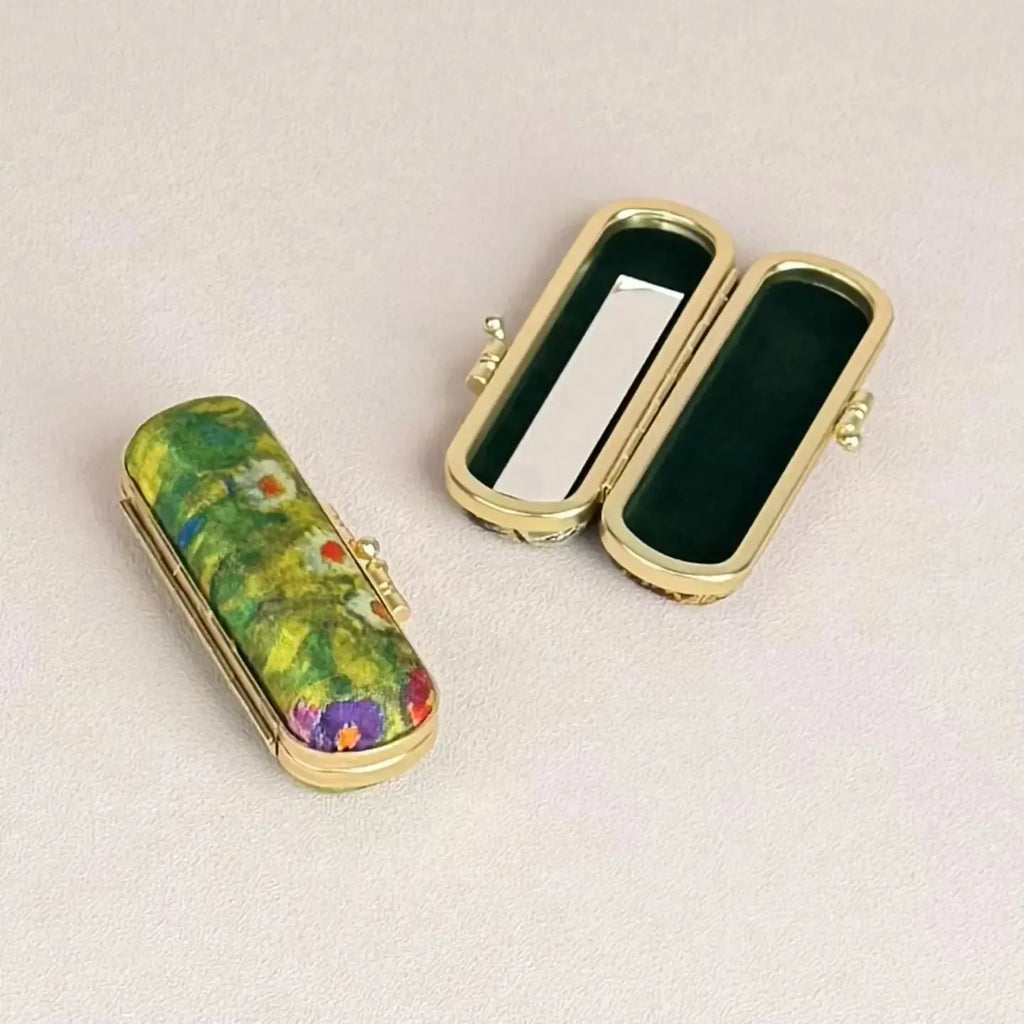 Cathayana: Lipstick Holder, Artist Collection, Klimt Flower Farm-ESSE Purse Museum & Store