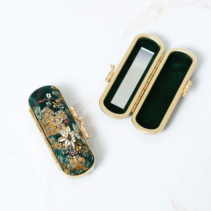 Cathayana: Lipstick Holder, Florals & Seashells-ESSE Purse Museum & Store