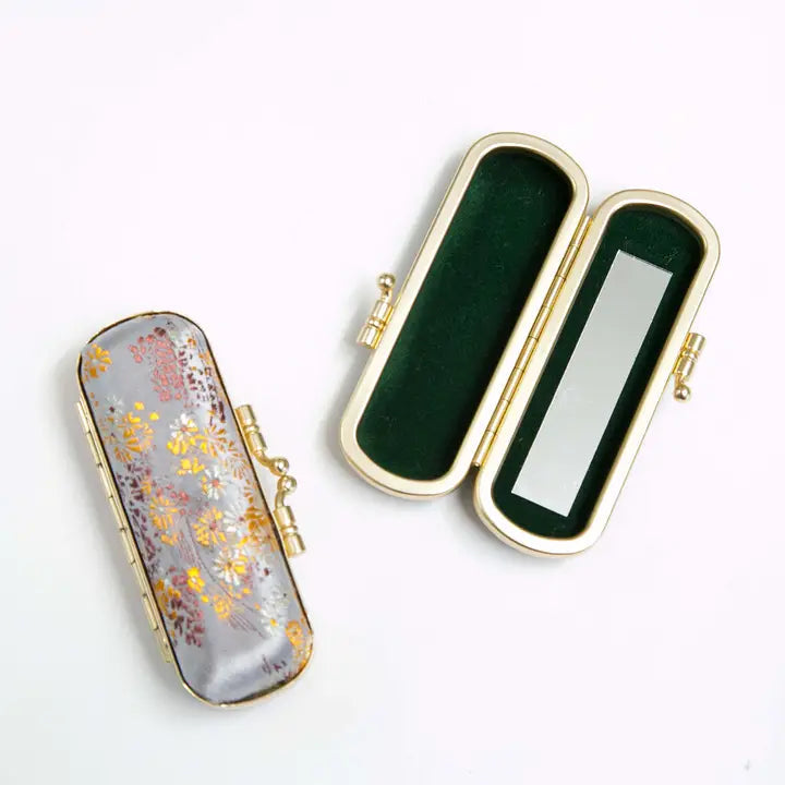 Cathayana: Lipstick Holder, Florals & Seashells-ESSE Purse Museum & Store