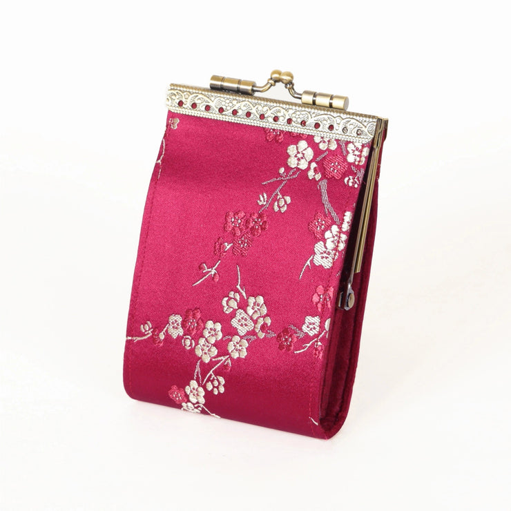 Cathayana Wallet: RFID Cherry Blossom Card Holder-ESSE Purse Museum & Store