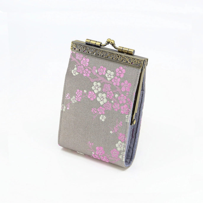 Cathayana Wallet: RFID Cherry Blossom Card Holder-ESSE Purse Museum & Store