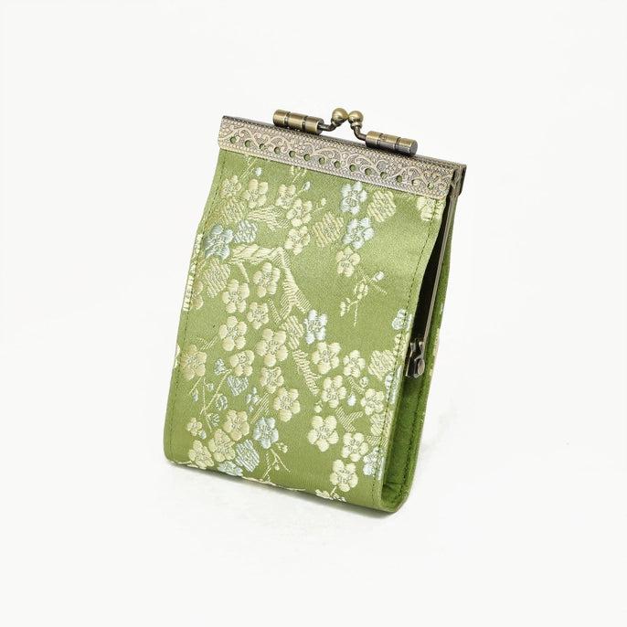 Cathayana Wallet: RFID Cherry Blossom Card Holder