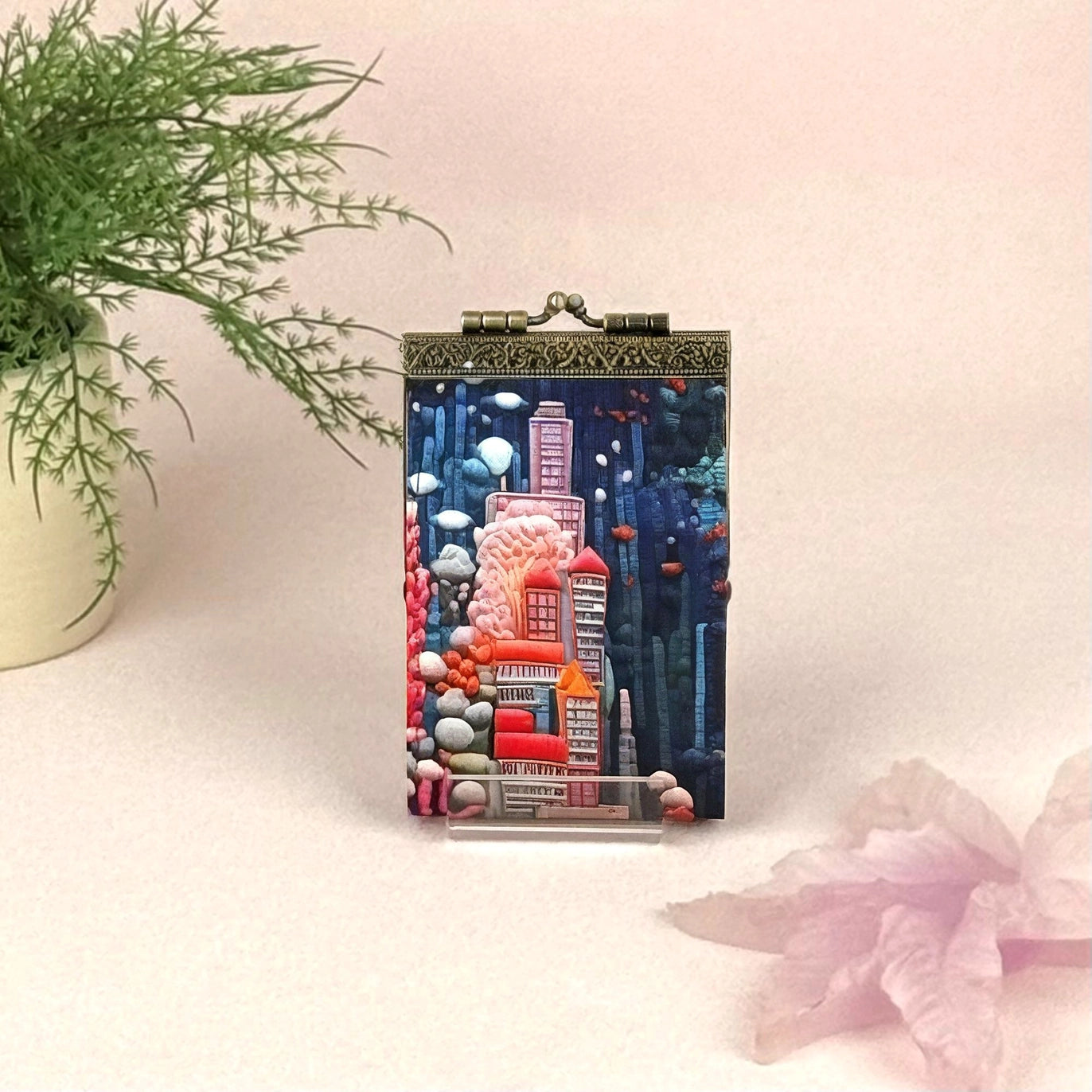 Cathayana Wallet: RFID Digital Embroidery Print