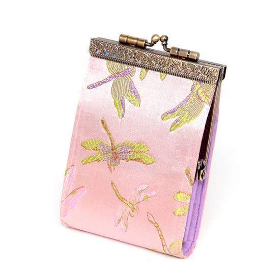Cathayana Wallet: RFID Dragonfly & Butterfly Card Holder