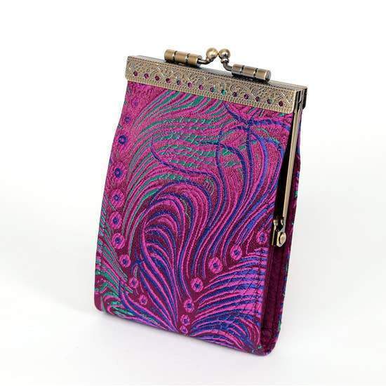 Cathayana Wallet: RFID Peacock Card Holder-ESSE Purse Museum & Store