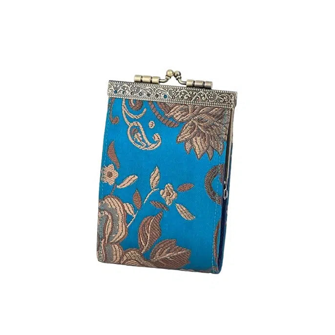 Cathayana Wallet: RFID Peony Floral-ESSE Purse Museum & Store