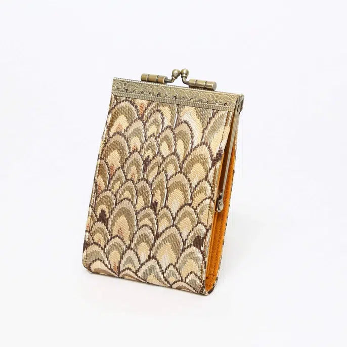 Cathayana Wallet: RFID Small Feather Brocade-ESSE Purse Museum & Store