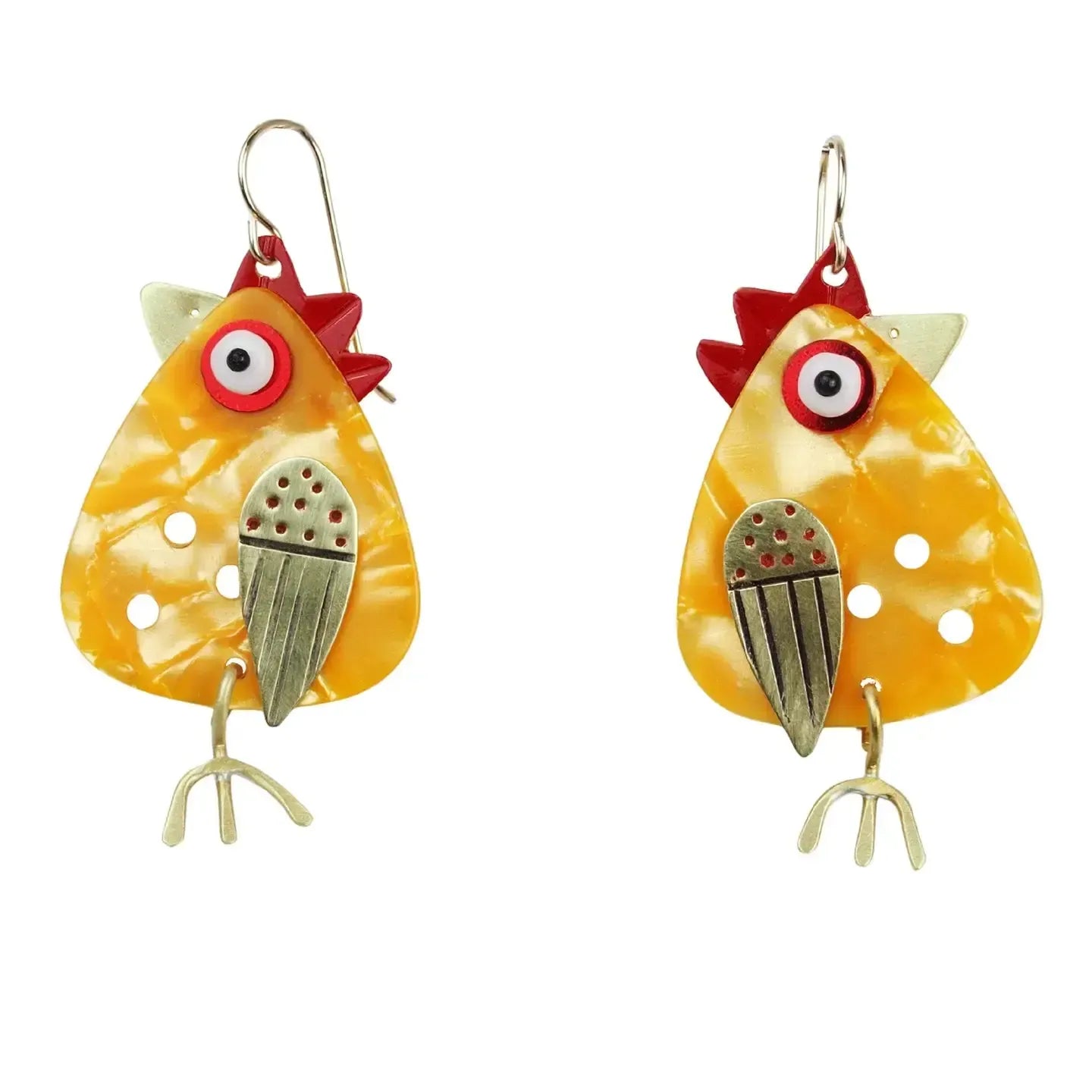 Chickenscratch Earrings: Chicks