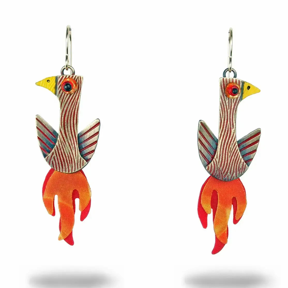 Chickenscratch Earrings: Phoenix