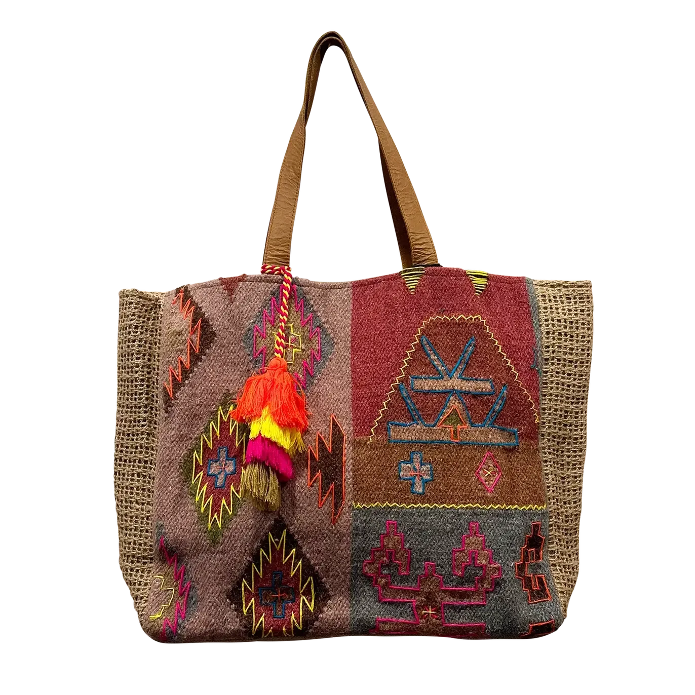 Chloe & Lex Bag: Aztec Tapestry Print Tote
