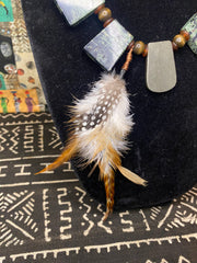Coils Crystals & Culture Necklace: Kambaba Jasper & Pyrite-ESSE Purse Museum & Store