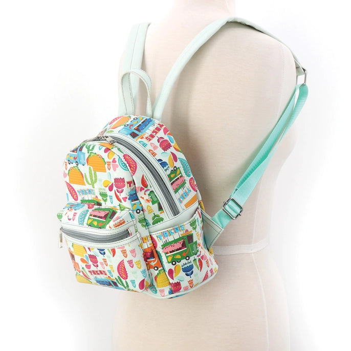 Comeco Backpack: Mini Backpack, Taco Collage-ESSE Purse Museum & Store