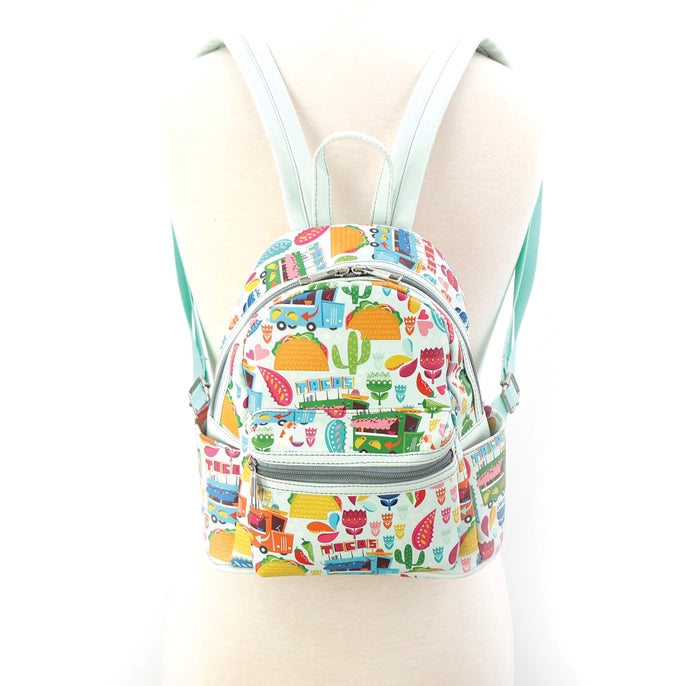 Comeco Backpack: Mini Backpack, Taco Collage-ESSE Purse Museum & Store