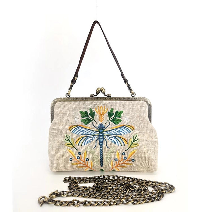 Comeco Bag: Kisslock Vintage Dragonfly-ESSE Purse Museum & Store