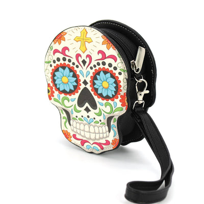 Comeco Wristlet: Sugar Skull-ESSE Purse Museum & Store