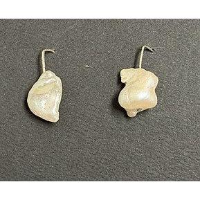 Cottler Fox Earrings: Baroque Pearl on Silver