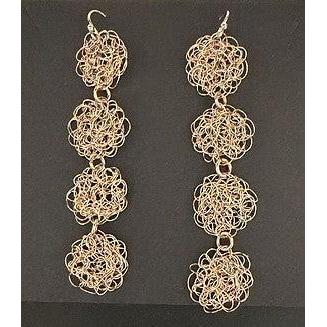 Cottler Fox Earrings: Crochet Bronze Dangles