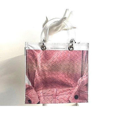Couture Planet Bag: Stella, BV Pink Basketweave-ESSE Purse Museum & Store