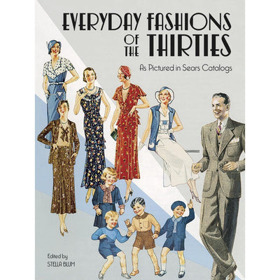 Dover Book: Everyday Fashions of the Thirties Paperback-ESSE Purse Museum & Store