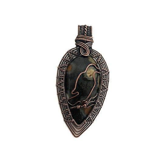 Drea Schaugaard Pendant Necklace: Raven-ESSE Purse Museum & Store