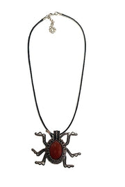 Drea Schaugaard Pendant Necklace: Red Beetle-ESSE Purse Museum & Store