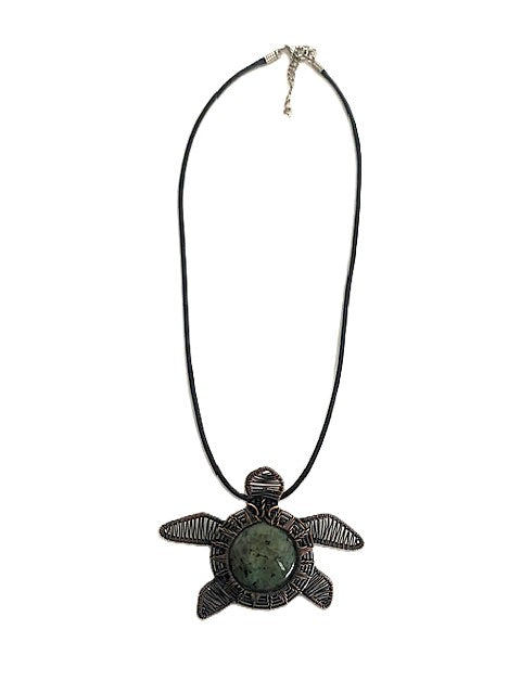 Drea Schaugaard Pendant Necklace: Sea Turtle-ESSE Purse Museum & Store