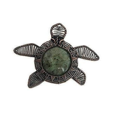 Drea Schaugaard Pendant Necklace: Sea Turtle-ESSE Purse Museum & Store