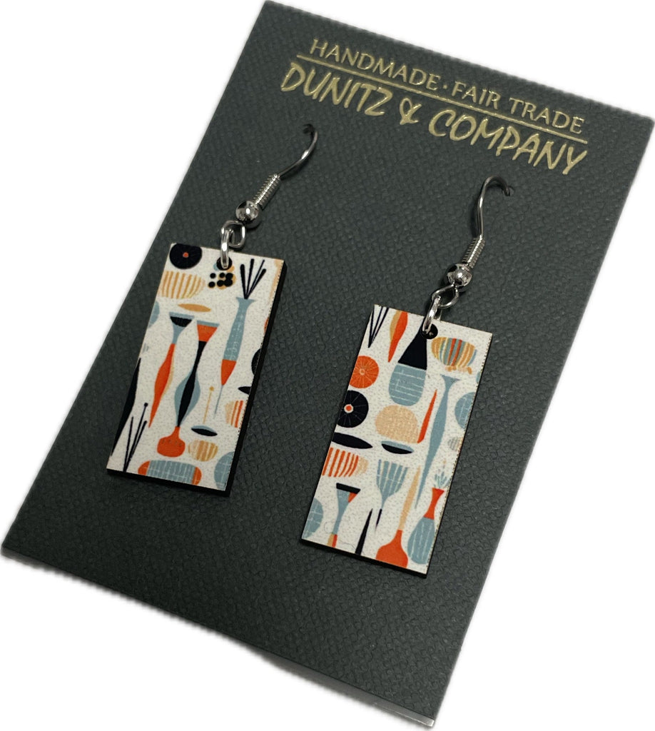 Dunitz & Company Earrings: Mid Century Ships-ESSE Purse Museum & Store